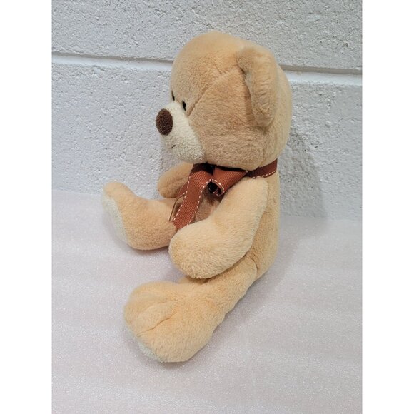 Russ Berrie Plushed Stuffed Teddy Bear BRADY Hard to Find Rare 10" - Picture 3 of 8